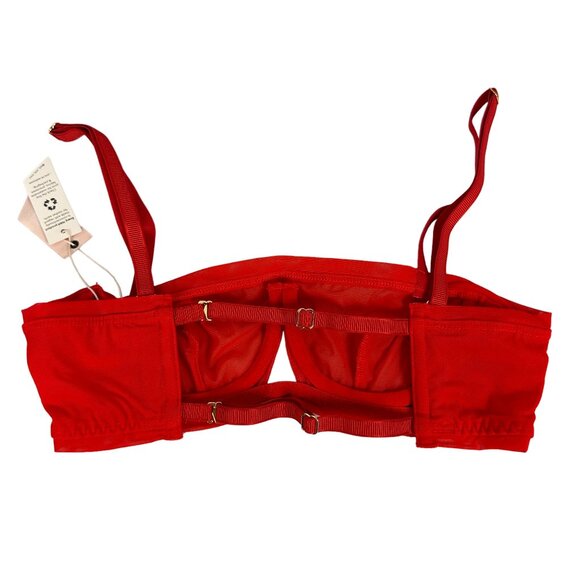 We Are HAH Wired Bra Blood Orange Size 30-38A Adjustable Straps Nylon & Spandex - Picture 4 of 5